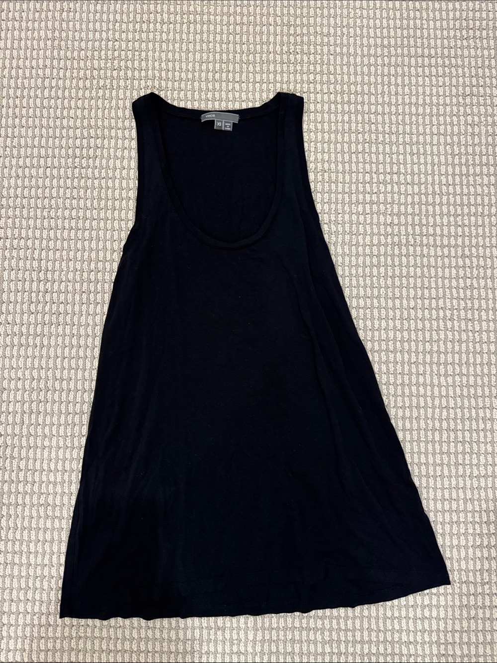 Vince Black Scoop Neck Tank